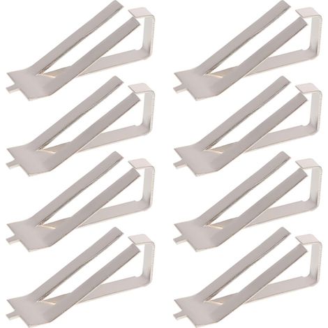 8 Pinces de Fixation en Acier à Ressort pour Plateau en Verre D’Imprimante 3D, Surface Lisse, Lot Pratique pour École et Centre d’Études (1/5)
