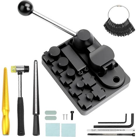 Kit d'outils pour cintrer les anneaux avec matrices réglables - Outil de précision pour cintrer le fil et réaliser des anneaux en cuivre souple. (1/5)