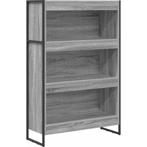 Maison Exclusive - Bibliothèque Gris Sonoma 80 x 30 x 121 cm Bois d'ingénierie