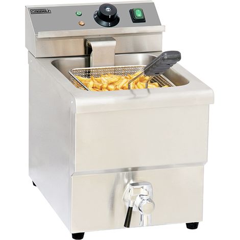 Friteuse électrique 8l 3250w avec vanne de vidange - Casselin - cfev8
