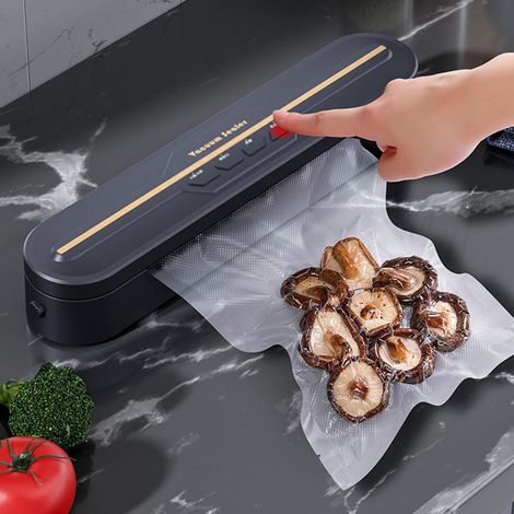 Machine De Scellage sous Vide Portable Facile, Scelleuse sous Vide Automatique De PréCision Puissante pour Aliments, Scelleuse sous Vide De Cuisine Compacte, pour Sceller L'Emballage Et Le Stockage (1/5)
