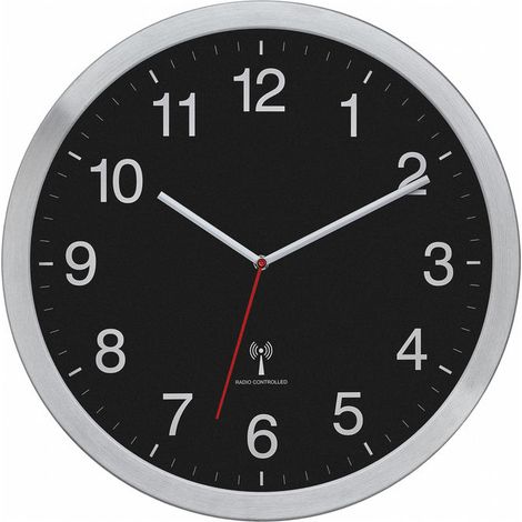 TFA Dostmann 60.3545.01 Radiocontrollato Orologio da parete 40 cm x 5 cm x 40 cm Argento Display grande