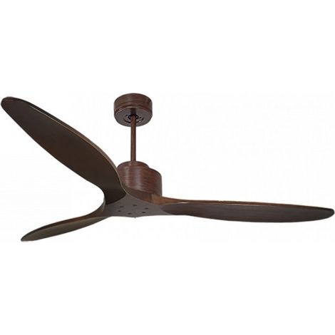 Modulo de KlassFan - Super destratificateur et ventilateur DC 166 cm Marron pales bois sombre sans Lumière  30 à 60 m²