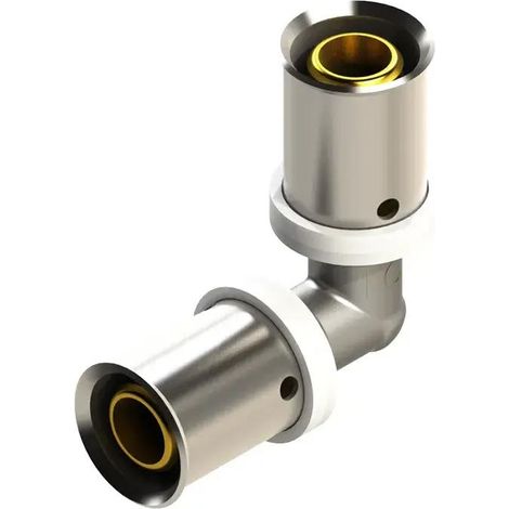 FPLUS duo press metal codo 90 de 16  m1716f , ACCESORIO MULTICAPASistema tuberia polietileno reticulado