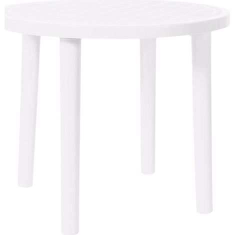 Table ronde Ø86 Olot garbar plastique blanc (1/3)