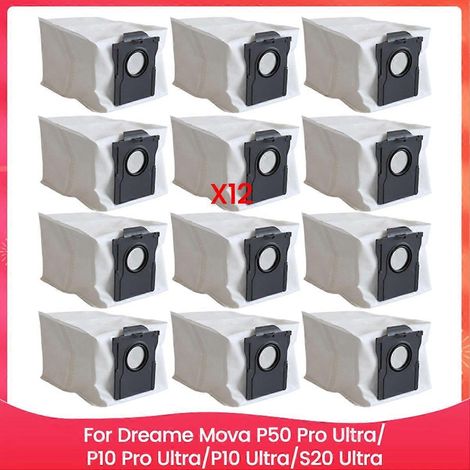 Sacs à poussière pour aspirateurs P50 Pro Ultra/P10 Pro Ultra/P10 Ultra/S20 Ultra (pièces détachées, lot de 12) (1/5)