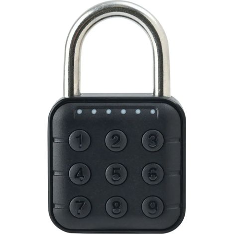 Cadenas à code 6 chiffres, serrure de placard intelligente, verrou électronique, serrure d'armoire de cuisine, sécurité renforcée, sans clé, pour meuble, tiroir, 1 pièce. (1/5)