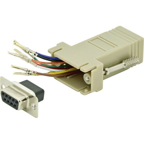 Digitus D-SUB Adapter D-SUB-Buchse 9pol. - RJ45-Buchse 1 St. (1/3)
