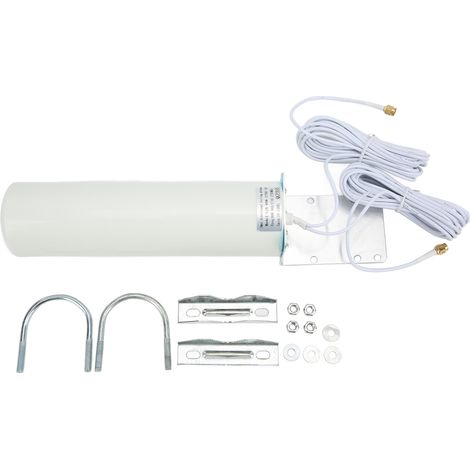 Antenne extérieure 4G 12dBi omnibus KJ-001, amplificateur de signal 3G/4G avec double connecteur SMA mâle.