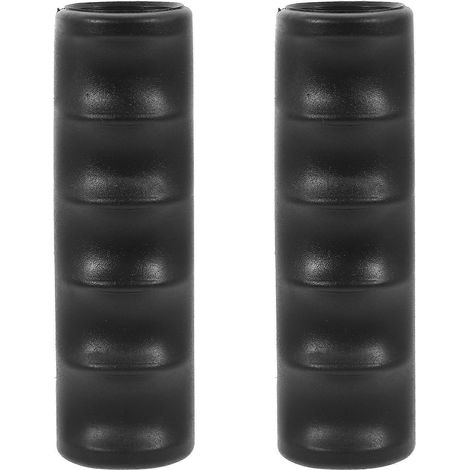 Lot de 2 poignées de chariot, protections pour poignées de caddie, poignées de tube de chariot de courses, poignées de fauteuil roulant-11.50X4.00X3.50CM-Black