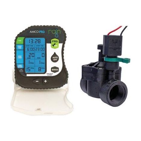 CENTRALINA IRRIGAZIONE AMICO PRO RAIN  X ESTERNO ZONE 1+ELETTR. 1 2XSTILO AA VOLT 1,5