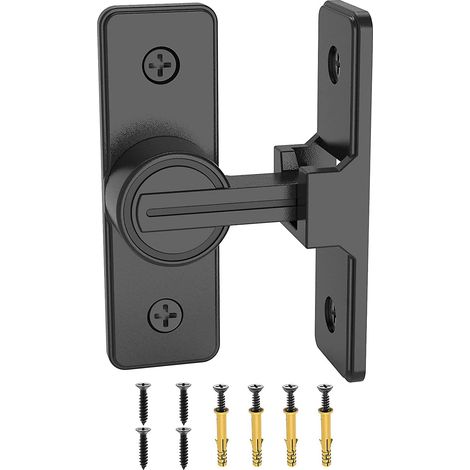 Verrous et loquets pour portes coulissantes, quincaillerie : loquets de portail robustes à angle droit (90°), verrous de sécurité pour portes de jardin. (1/5)
