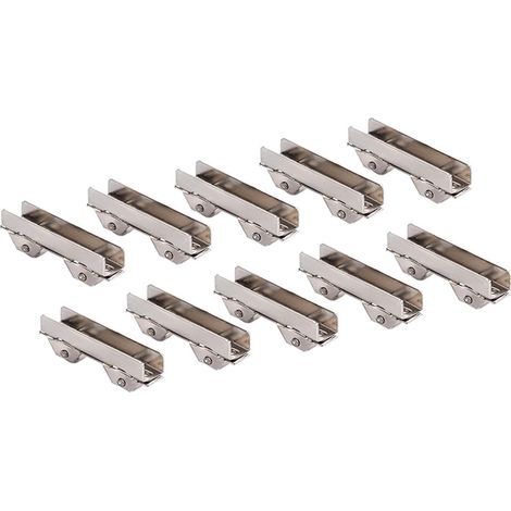 Satz mit 10 geschlitzten Schiebetürrollen, 8 mm breit, Ersatzrollen für Glastüren, Schubladen, Möbel, Duschrollen (1/5)