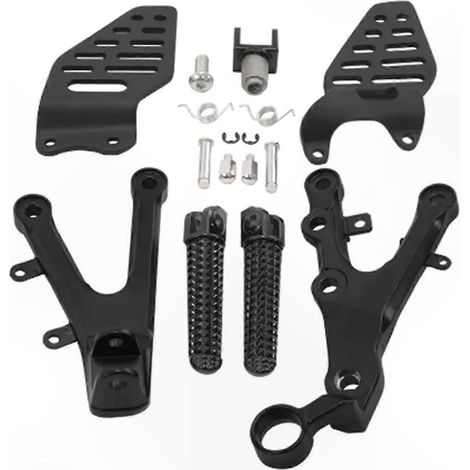Universelle vordere Motorradfußrasten, Fußrastenhalterung aus Aluminium, Fußrasten-Set für Roadster und Sportmotorräder 2006-2016 (1/5)