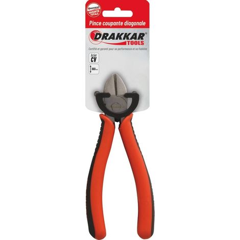 Pince coupante diagonale noire/carte dt DRAKKAR TOOLS - 13743 (1/2)