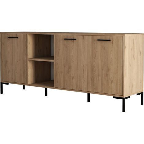 Buffet en bois "Aurora" - 180 x 45 x 80 cm - Marron