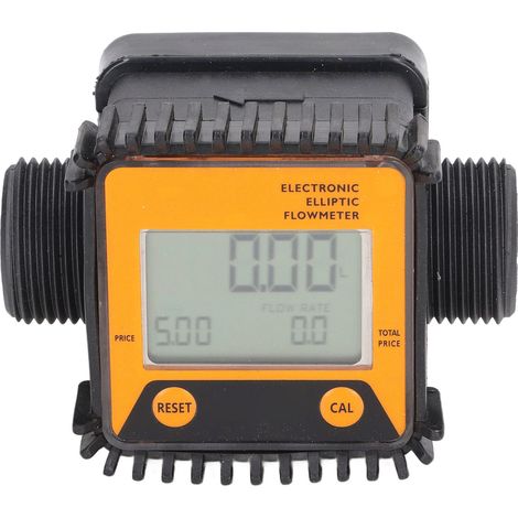 Compteur de Débit Diesel Numérique 1 Pouce K28 Orange pour Contrôle Eau et Produits Chimiques (1/5)