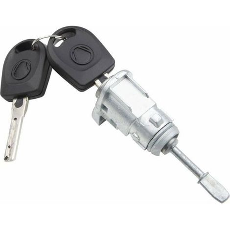 Cylindre Serrure Porte Avant - 3B0837167 Gauche - 3B0837168 Droite - Compatible Golf IV Passat B5 Skoda Fabia Lupo Superb - 1 Pièce (1/4)