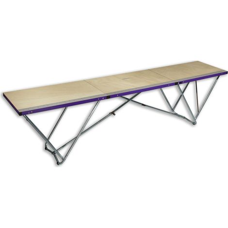 Iller Tapeziertisch 3-teilig, lackiert 300x80cm