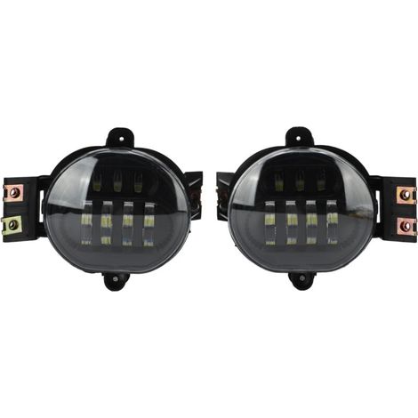 royaluxe -Feu antibrouillard LED pour voiture, 2 pièces, 55077474AC, étanche IP67, lumière blanche Pure 6000K, adapté à Dodge Ram 1500 2500 3500