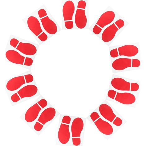 Autocollants de sol TOYANDONA empreintes de pas 10 paires 20 (1/5)