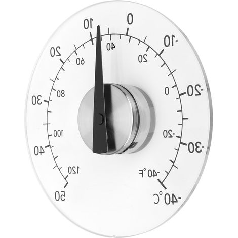 Außenthermometer, selbstklebend, transparent, für Fenster, Türen, Gewächshäuser, Temperaturüberwachungsgerät (1/5)