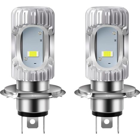 2 pièces HS1 Ampoule H4 Phares de Moto CSP 1860 SMD PX43t 35/35W Phares à Faisceau Haut/Bas 2000LM 6500K DC 9-80V (1/5)