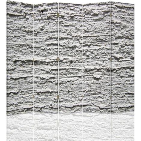 Paravento bilaterale, Intonaco grigio - 180x170 (1/5)