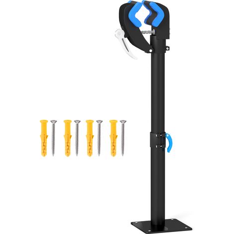 Support réparation vélo pince rotative 360° charge max 25 kg noir 41-60 x 13 x 13 cm