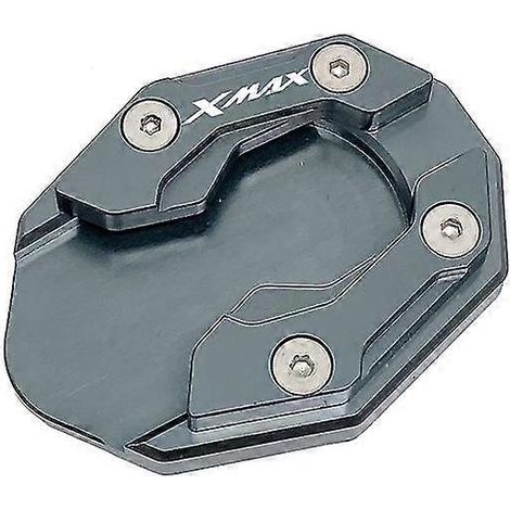 CNC-Motorrad-Seitenständer-Verlängerungsplatte für Yamaha Nmax 155, Xmax 300 und MT15 (2015–2021) – Grau 1-xMAX