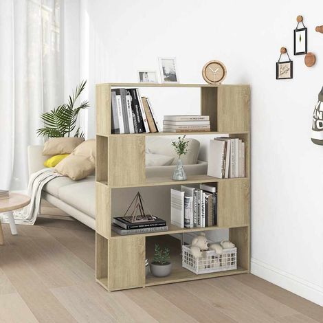 vidaXL Libreria/Divisorio Rovere Sonoma 100x24x124 cm