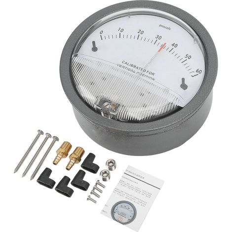 Smart Differential Pressure Gauge Intelligent Pressure Detection Meter with Pointer and Scale (1/5)