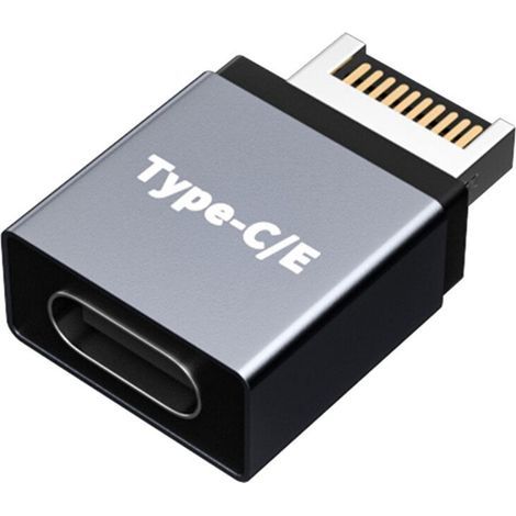 Câble extension carte mère USB 3.1 Type-C mâle vers Type-C/E femelle - Accessoire PC (1/5)