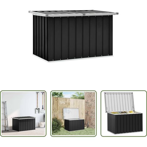 Gartenaufbewahrung - Gartenbox Anthrazit 109x67x65 cm (1/5)