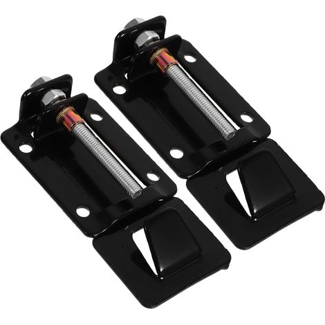 Crochets Télescopiques Pour Hotte Aspirante En Acier Noir Renforcé, Support De Fixation Ajustable, Compatible La Cuisine Murale, Lot De 2 Pièces, Installation Facile (1/5)
