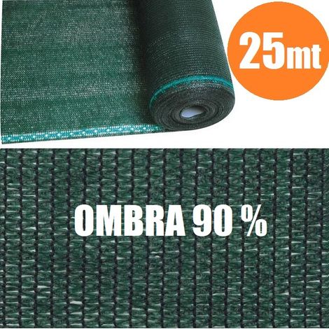 ROTOLO 25mt TELONE OMBREGGIANTE FRANGIVISTA VERDE - H 100 - PER RETE METALLICA (1/3)