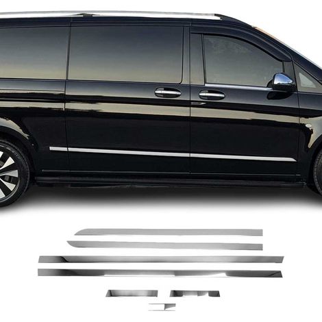 Garniture Baguette de porte latérale pour Mercedes Vito W447 double porte-L3 (1/5)