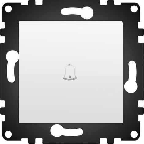 IluminaShop - Interruptor Empotrable Simple Pulsador Blanco Timbre IP20 Serie wLux (1/3)