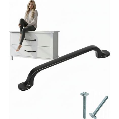 Tirador para muebles Eivind-128 negro AKS (1/5)