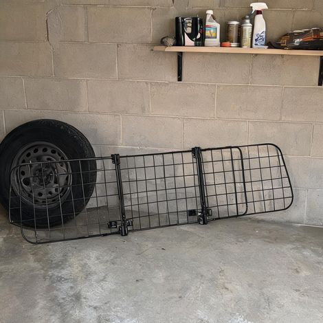 Caisse de transport pour animaux réglable de 91 à 152 cm negro (1/5)