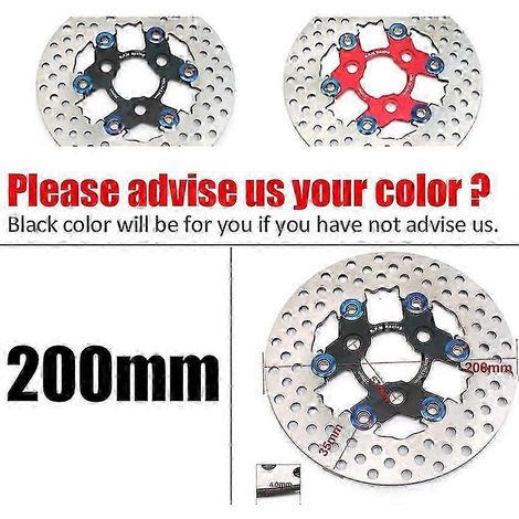 Étrier de frein à disque de moto Rpm Caliper, entraxe 82 mm, universel, compatible avec disques flottants de 200 mm et 220 mm, avec support adaptateur (couleur conseillée). (1/5)