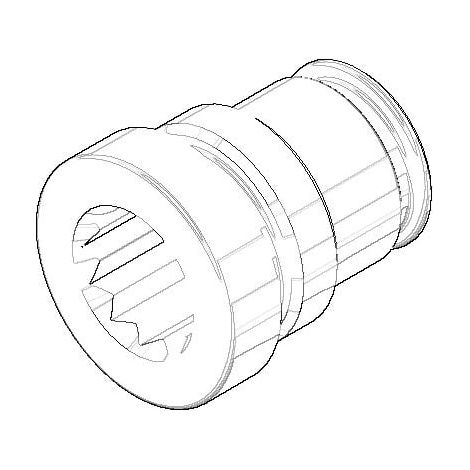 DO Nippel geöffnet ERSATZTEILE 09240321010 D 16 x 18,5 mm