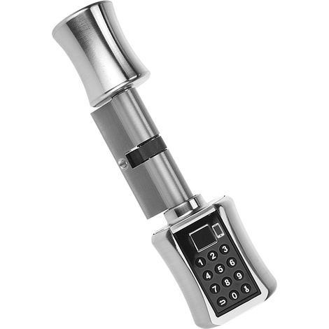 Serrure Cylindre Intelligente 40-100 Mm Empreinte Digitale Bluetooth Code Clé Mécanique Sécurité Anti Vol Pour Porte (1/5)