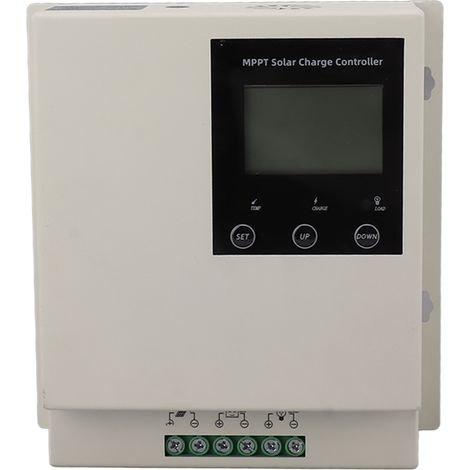 Régulateur de charge solaire MPPT 40A 12V/24V automatique, écran LCD, protection circuit, dissipation thermique IP34, panneau solaire batterie (1/5)