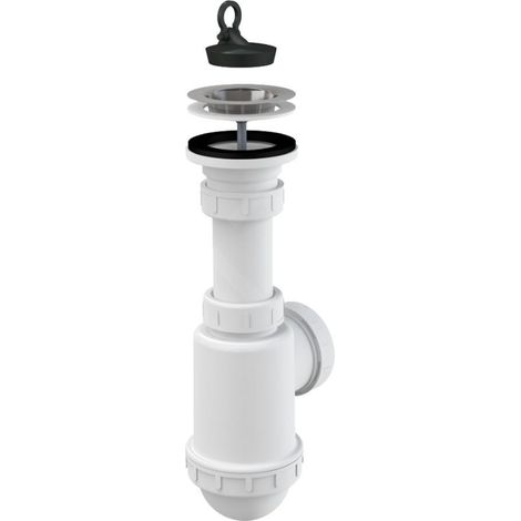 Siphon d'évier de cuisine, crépine en acier inoxydable, DN70 (1/2)