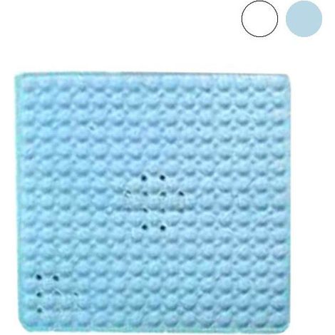 Alfombra de ducha antideslizante blanca de 50x50 cm Ridap