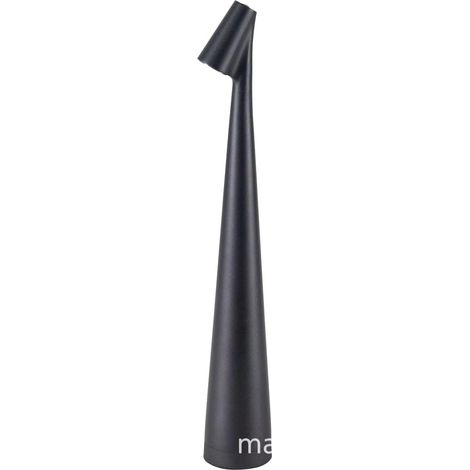Tragbare, kabellose, wiederaufladbare und stilvolle Schreibtischlampe mit Aluminiumgehäuse, berührungsempfindlicher Beleuchtung, ideal für Wohnzimmer oder Büro, drei Dimmstufen (schwarz, D1,9 x 13,7)