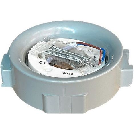 Support de Douille GX53 (GDH53-1) pour Plafond avec Ampoule LED, Gris, pour Installation Plafond ORB (1/4)