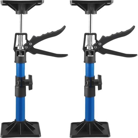Verstellbare Teleskopstütze 30–59 cm – 2 Stück, max. Traglast 40 kg, für Decken, Gipskartonplatten, Schränke und Türrahmen