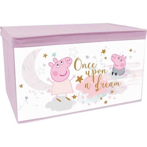 FUN HOUSE Peppa Pig Coffre a jouets - Pliable - 55,5 x 34,5 x 34 cm - Pour enfant